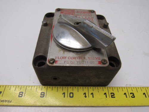 Vickers Ecuador  FG 02 750 11 UG Hydraulic Flow Control Valve