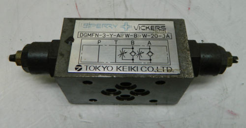 Vickers Niger  Hydraulic Valve, DGMFN-3-Y-A2W-B2W-20-JA, Used, WARRANTY
