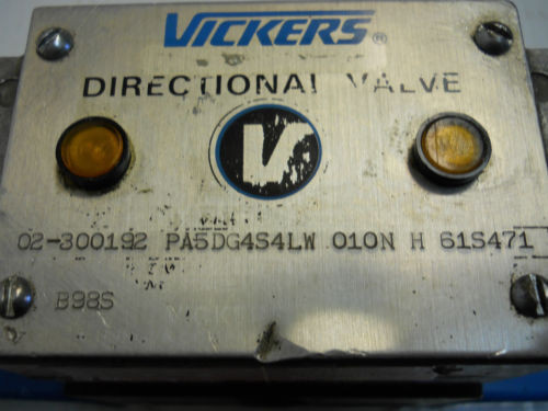 VICKERS Slovenia  PA5DG4S4LW 010N H 61S471 HYDRAULIC DIRECTIONAL SOLENOID VALVE 24V  USED