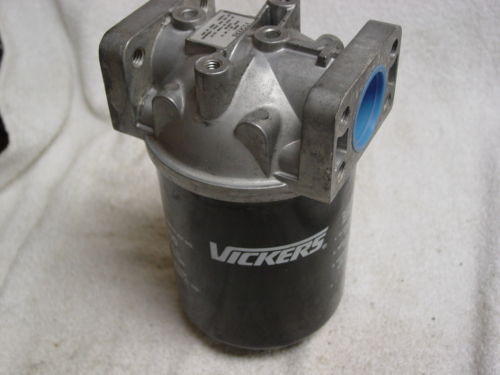 Vickers Oman  FILTER HOUSING by-pass Valve ORFS-60F-3M 10  and filter 941190 Origin