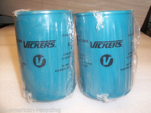 2 Brazil  Vickers / Eaton Hydraulic Oil Filter Elements 25-Micron 573083