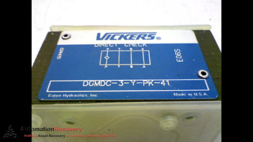VICKERS Guinea  DGMDC-3-Y-PK-41 HYDRAULIC CHECK VALVE #169836