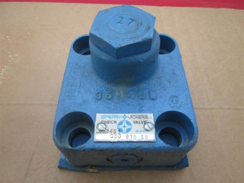 Sperry Gambia  Vickers  C5G 815 S8 Hydralic Check Valve