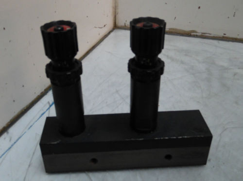 Nachi Tonga  Dual Hydraulic Cartridge Valves, HHC-01R0-0464C, w/ Manifold, Used