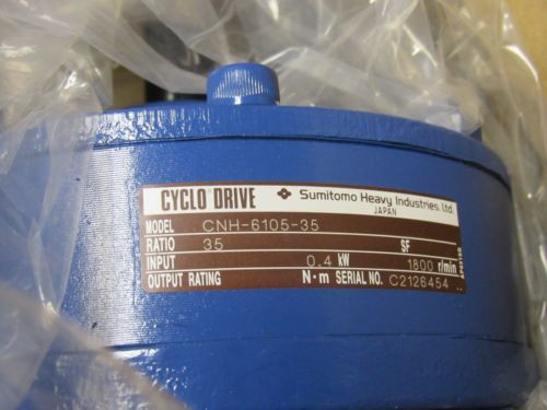 SUMITOMO CYCLO CNH-6105-35 SPEED REDUCER 1800RPM NIB