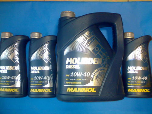 8L MANNOL Molibden Diesel 10W-40 API CG-4/CF-4/SJ Motoröl Öl 10W40 ACEA E2/B3/A2
