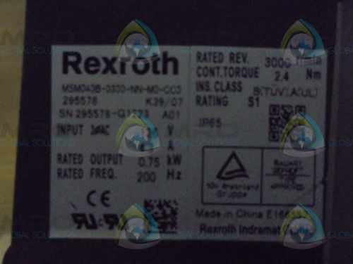 REXROTH  MSM040B-0300-NN-M0-CC0  SERVO MOTOR USED