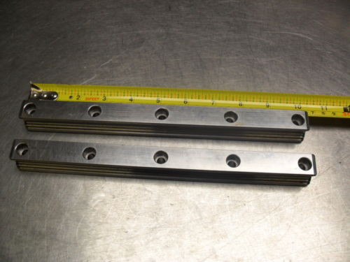 qty 2 - Rexroth 7873 16Q01 Linear Bearings Rail Guild 206MM long x 23MM wide
