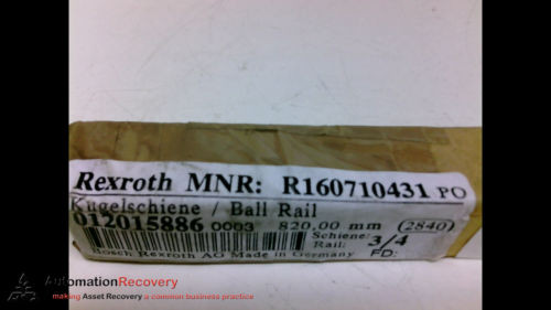 BOSCH REXROTH R160710431 PNEUMATIC GUIDE RAIL 820MM, Origin #198842