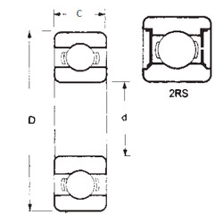 Ball Bearings 6317-2RS FBJ