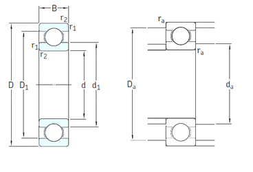 Ball Bearings 6311-2RS1/HC5C3WT SKF