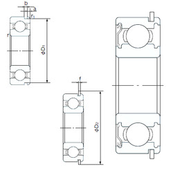 Ball Bearings 6312ZENR NACHI