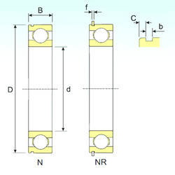 Ball Bearings 6311 NR ISB