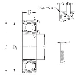 Ball Bearings 6312-Z-NR NKE