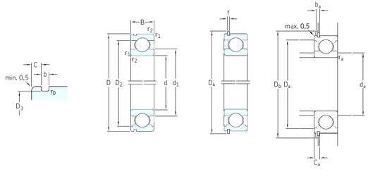 Ball Bearings 6315N SKF