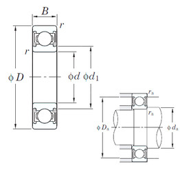 Ball Bearings 6310 2RD C3 KOYO