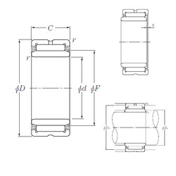 Needle Roller Bearings NK26/20R+IR22×26×20 NTN