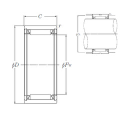 Needle Roller Bearings NK8/16T2 NTN