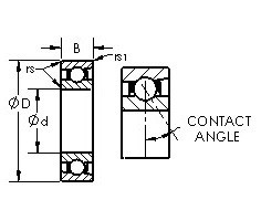 Angular Contact Bearings 71815C AST