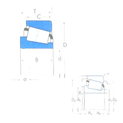 Tapered Roller Bearing X33022/Y33022 Timken