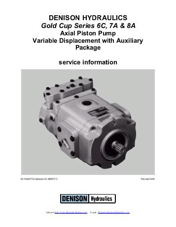 Dension Togo  gold cup piston pump P30R-8L1E-9A2-A0X-D0