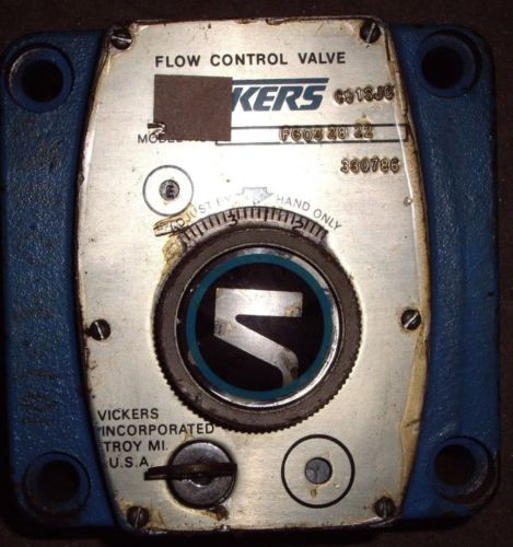 Vickers Laos  Hydraulic Flow Control , # FG032822 , A7L