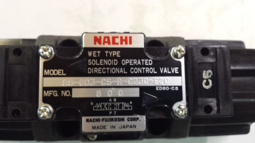 Origin Turkey  NACHI SS-G03-C5-R-C230-E20 DIRECTIONAL CONTROL VALVE