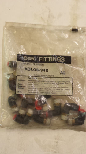 SMC FITTINGS KQLO3-34S NEW (BAG OF 10)