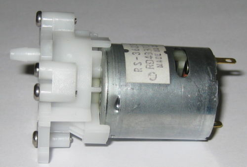 Mabuchi RS-360SH 7.2 VDC Water Pump - 3 to 9 V DC - 11 PSI - 1.3 LPM - 0.3 GPM