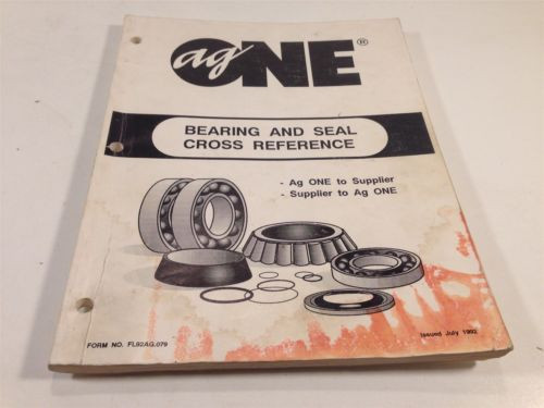 1992   Ag One Bearing and Seal Cross Reference Original import
