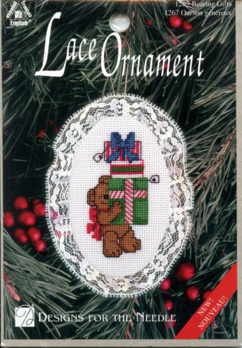 Designs   For The Needle - Counted Cross Stitch Lace Ornament 1267 Bearing Gifts Original import