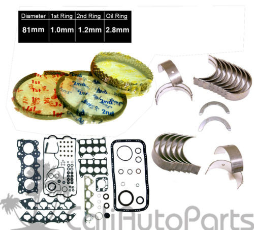 Acura   Integra GSR Type-R 1.8 B18C1 B18C5 Full Set Piston Rings Main Rod Bearing Original import
