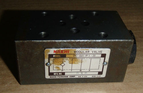 Nachi Sudan  Modular Valve OC-G01-P1-20 _ OCG01P120 _ 9X0