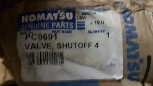 New Luxembourg  Komatsu Shut Off Valve PC0691 Made in USA