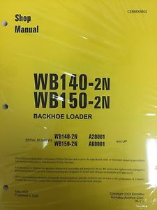 Komatsu Samoa Western  WB140-2N, WB150-2N Backhoe Service Shop Manual