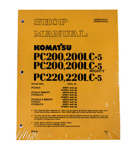 Komatsu Slovenia  Service PC200-5 Mighty, PC200LC-5 Shop Manual