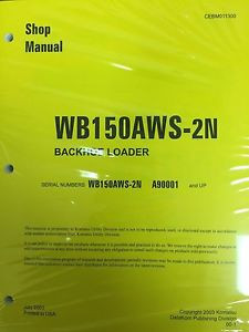 Komatsu Netheriands  Service WB150AWS-2N Backhoe Loader Shop Manual