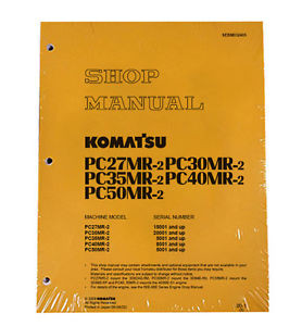 Komatsu France  Service PC40MR-2 & PC50MR-2 Shop Repair Manual