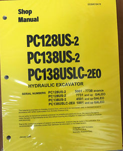 Komatsu Cuba  Service PC128US-2, PC138US/USLC-2 Shop Manual