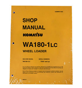 Komatsu Swaziland  WA180-1LC Wheel Loader Service Manual