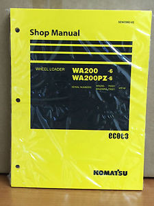 Komatsu Laos  WA200-6, WA200PZ-6 Wheel Loader Shop Service Repair Manual