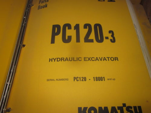 Komatsu Gambia  PC120-3 Hydraulic Excavator Parts Book Manual