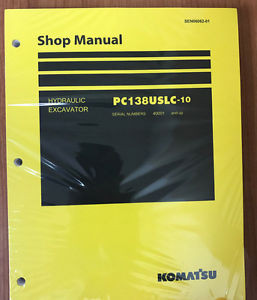 Komatsu Bahamas  PC138USLC-10 Service Repair Printed Manual