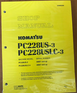 Komatsu Haiti  PC228USLC-3, PC228US-3 Service Repair Printed Manual