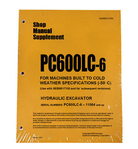 Komatsu Luxembourg  Service PC600LC-6 COLD SPEC Repair Manual