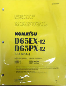 Komatsu Denmark  D65EX-12, D65PX-12 Dozer Crawler Tractor Bulldozer Shop Service Manual
