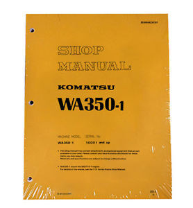 Komatsu Brazil  WA350-1 Wheel Loader Service Repair Manual