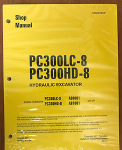 Komatsu Laos  PC300HD-8 PC300LC-8 Service Repair Printed Manual