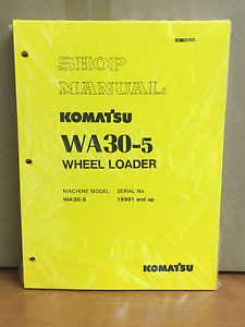 Komatsu France  WA30-5  Wheel Loader Shop Service Repair Manual