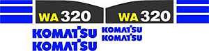 Komatsu Moldova, Republic of  WA320 Wheel Loader - Decal Graphics Kit